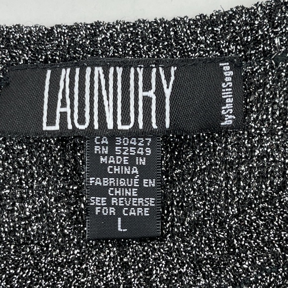 Laundry tank top Women's Large Black shiny - Picture 2 of 9